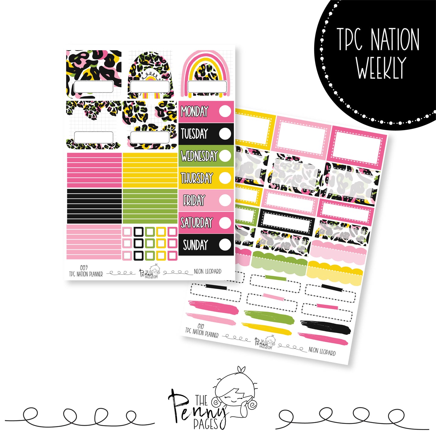 Pentrix Planner - Neon Leopard