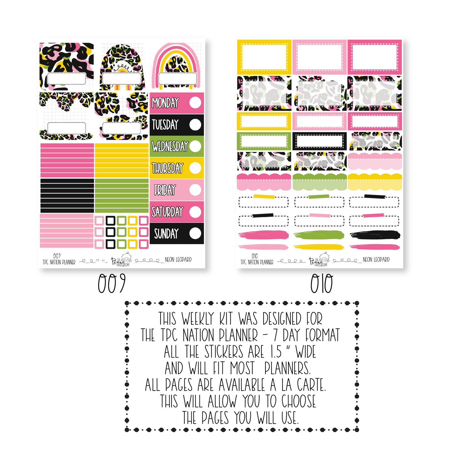 Pentrix Planner - Neon Leopard