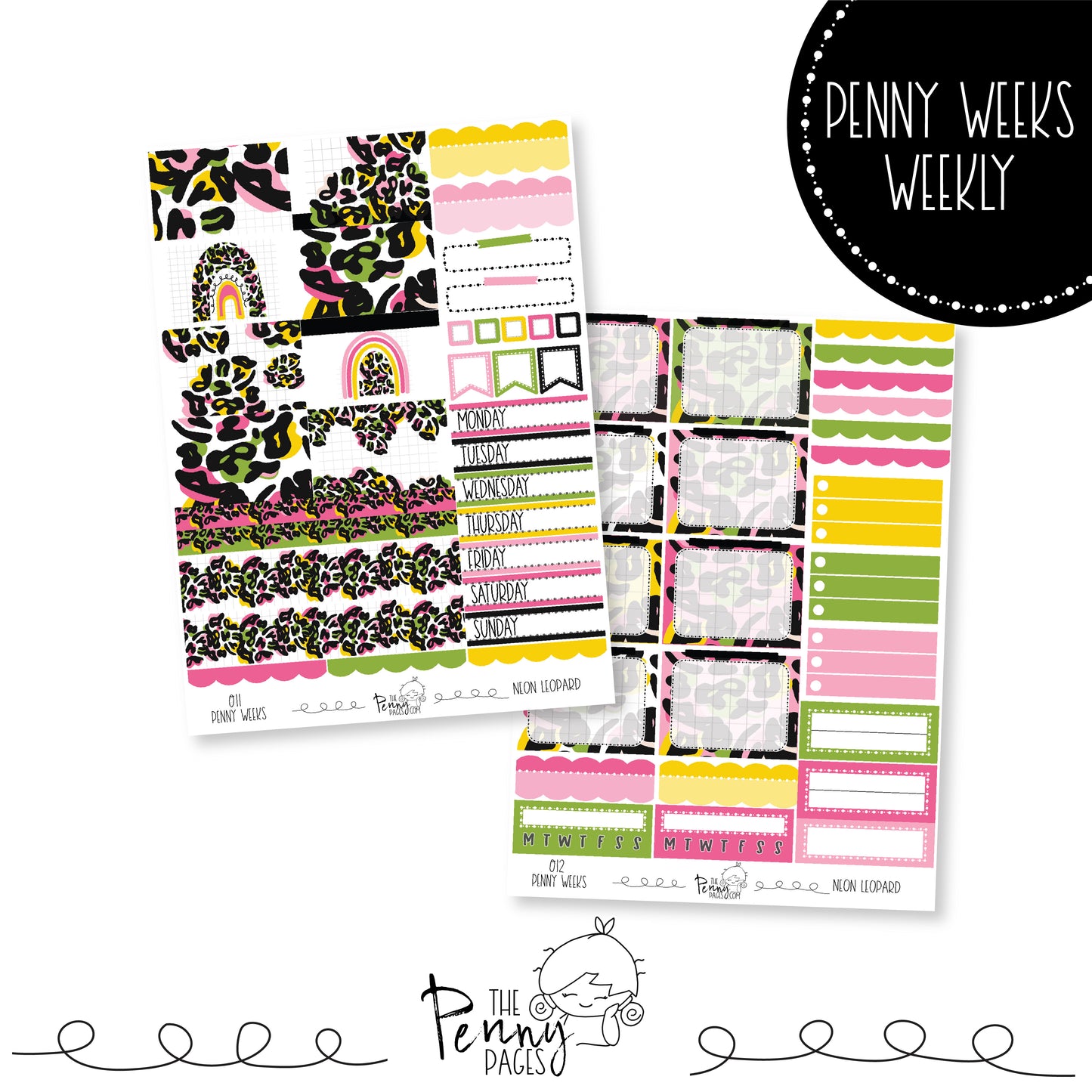 Penny Weeks weekly kit - Neon Leopard