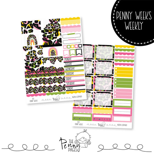 Penny Weeks weekly kit - Neon Leopard