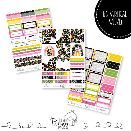 B6 weekly kit - Neon Leopard
