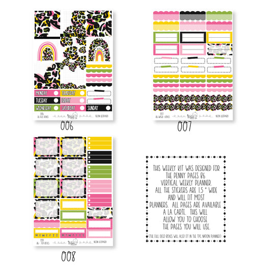 B6 weekly kit - Neon Leopard