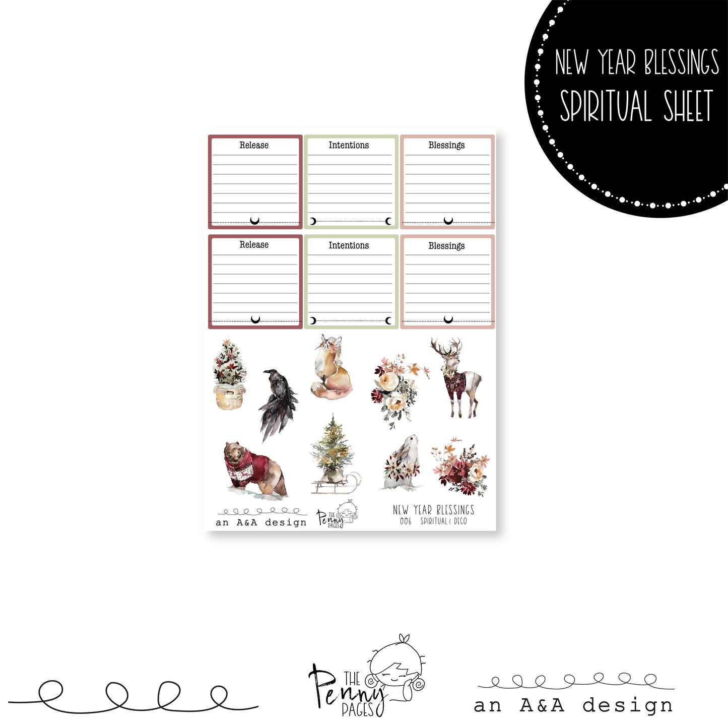 Spiritual Sheet - New Year Blessings