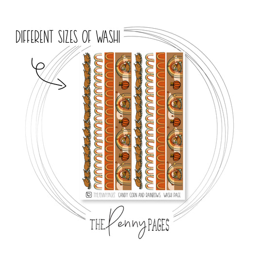 Turkeys and rainbows Large Washi