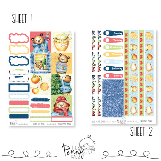 Christmas Bears - B6 vertical weekly kit