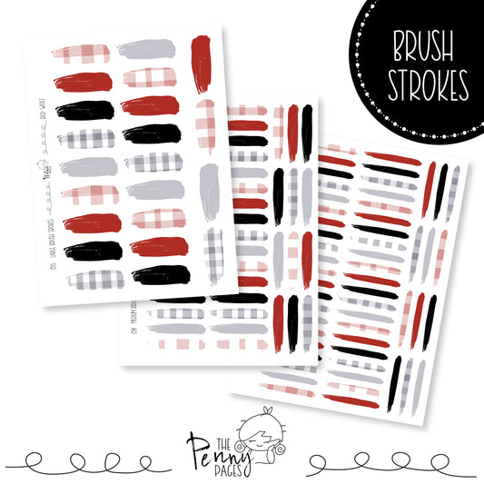 Brush Strokes - Red Wolf