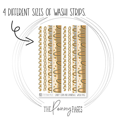 Candy corn large Washi